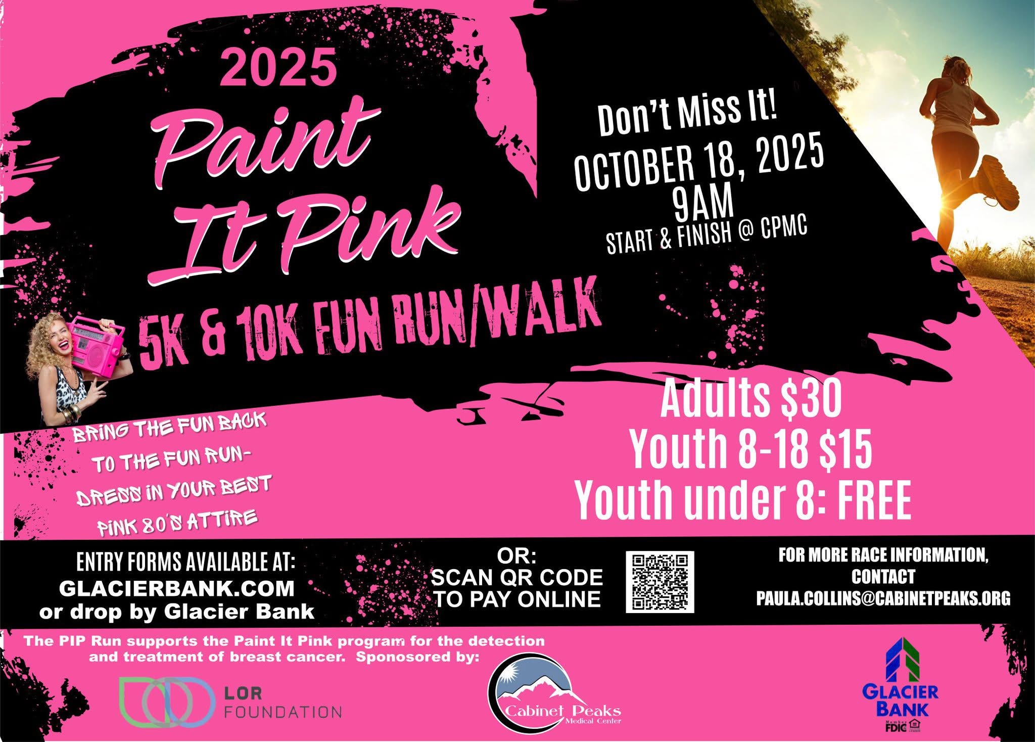 Paint it pink fun run